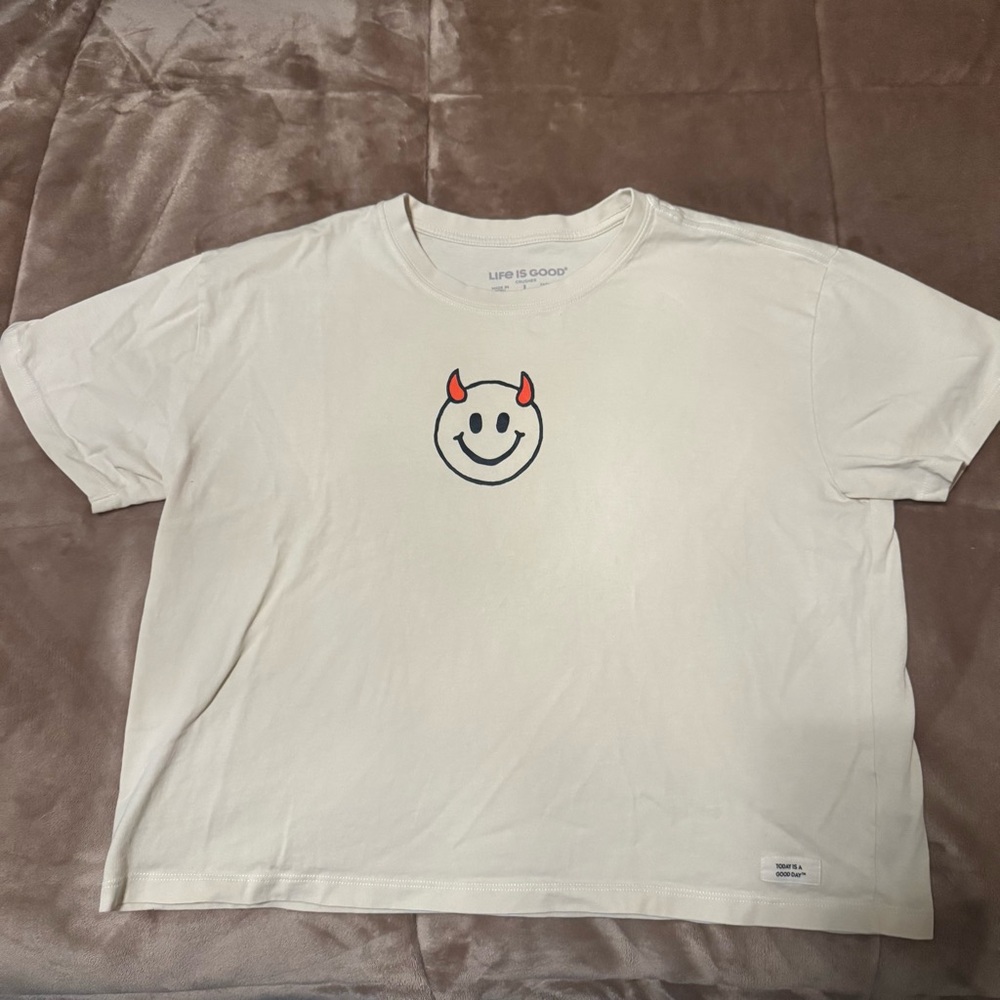 Life Is Good Cream T-Shirt
